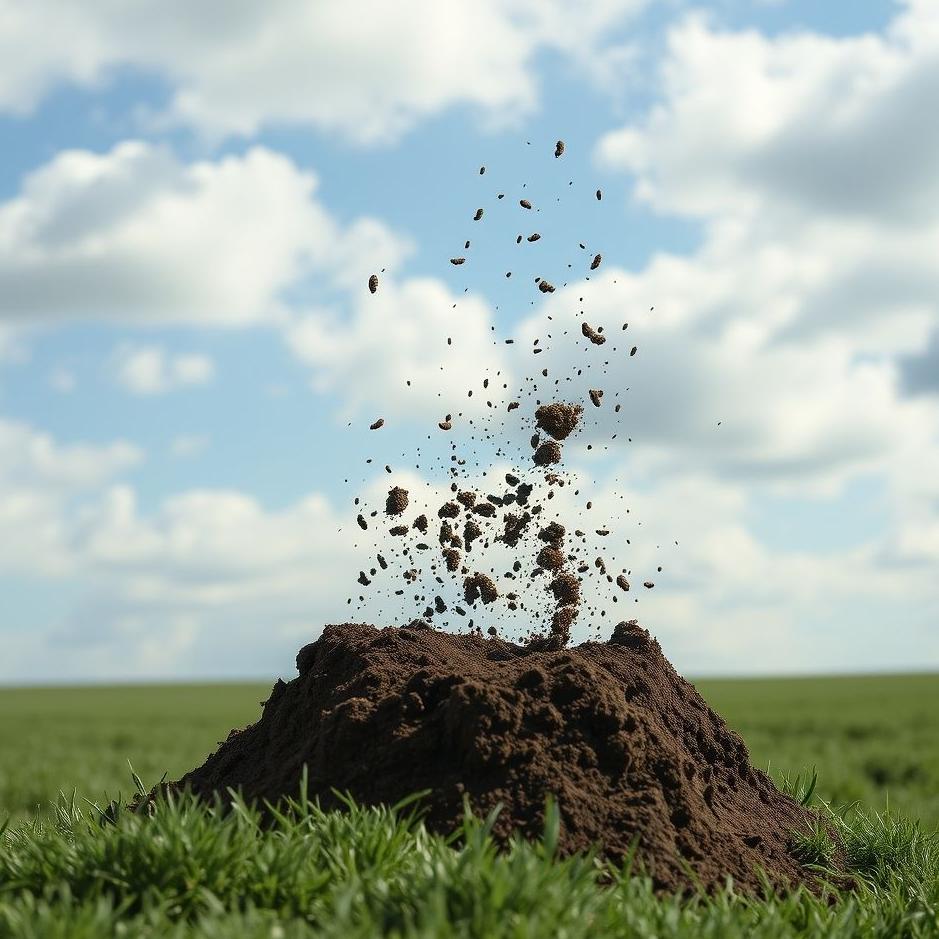 Dream : Seeing throwing soil in the air in a dream