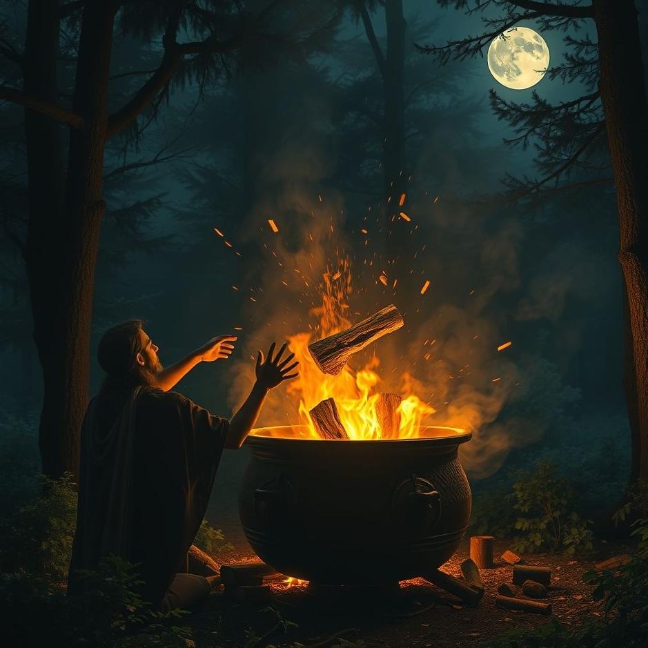 Dream : Seeing throwing wood under the cauldron in a dream