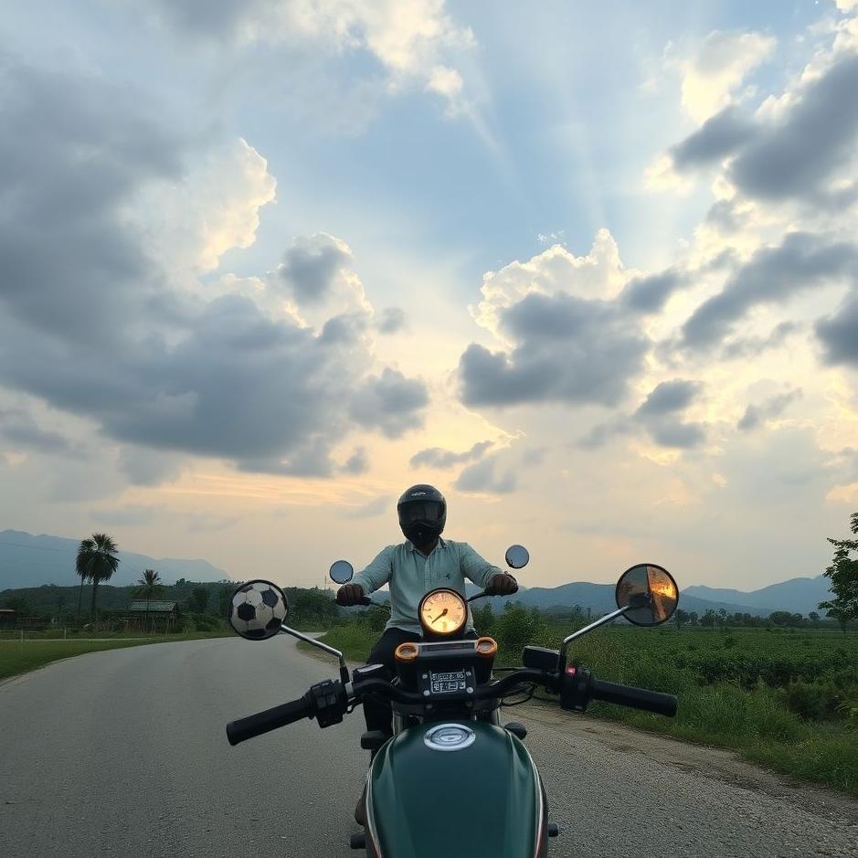 Dream : Seeing traveling by motorcycle in a dream