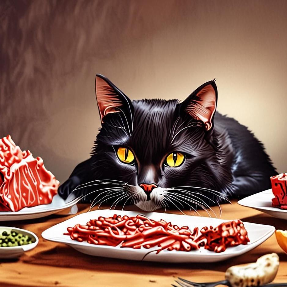 Dream : Seeing vomiting cat meat in a dream