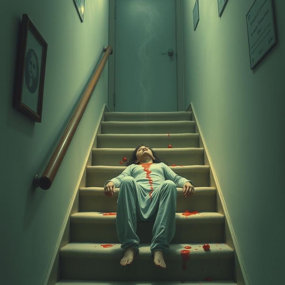 Dream : Seeing vomiting on the stairs in a dream