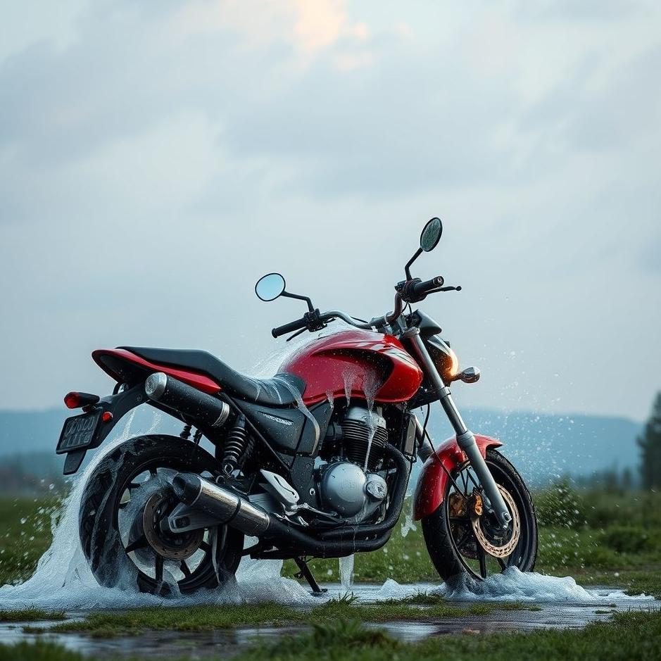 Dream : Seeing washing a motorcycle in a dream
