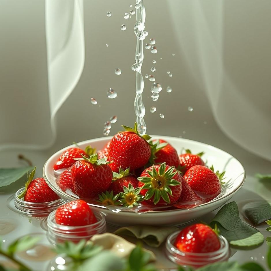 Dream : Seeing washing red strawberries in a dream