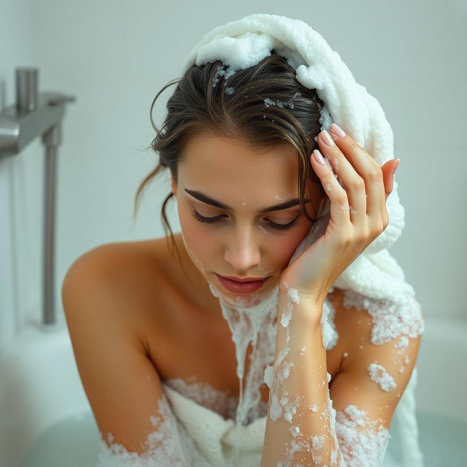 Dream : Seeing washing your hair by lathering it in a dream