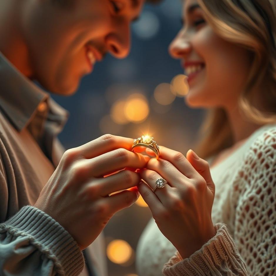 Dream : Seeing wearing a gold ring to your lover in a dream