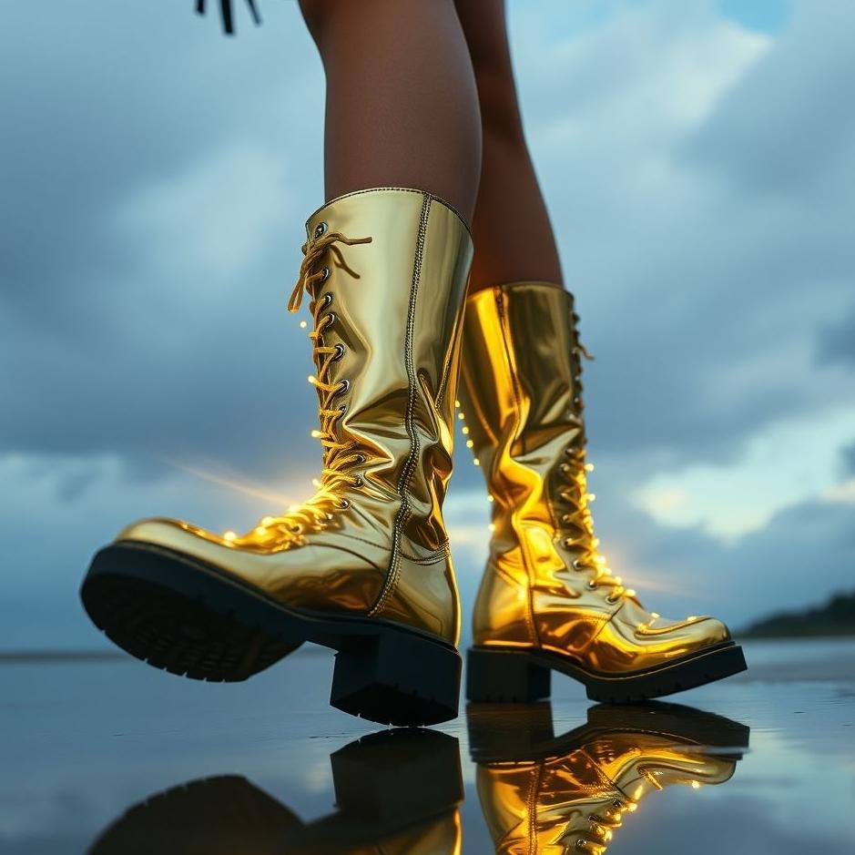 Dream : Seeing wearing shiny boots in a dream