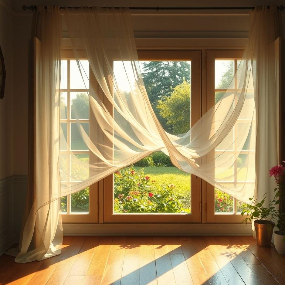 Dream : Seeing wind coming in through the window of a house in a dream
