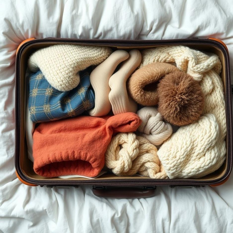 Dream : Seeing winter clothes in a suitcase in a dream