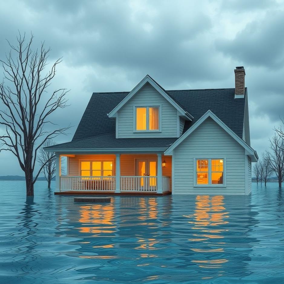 Dream : Seeing your house flooded with clean water in your dream