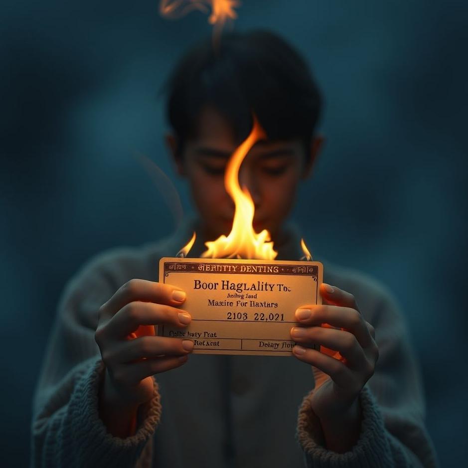 Dream : Seeing your identity card burning in a dream