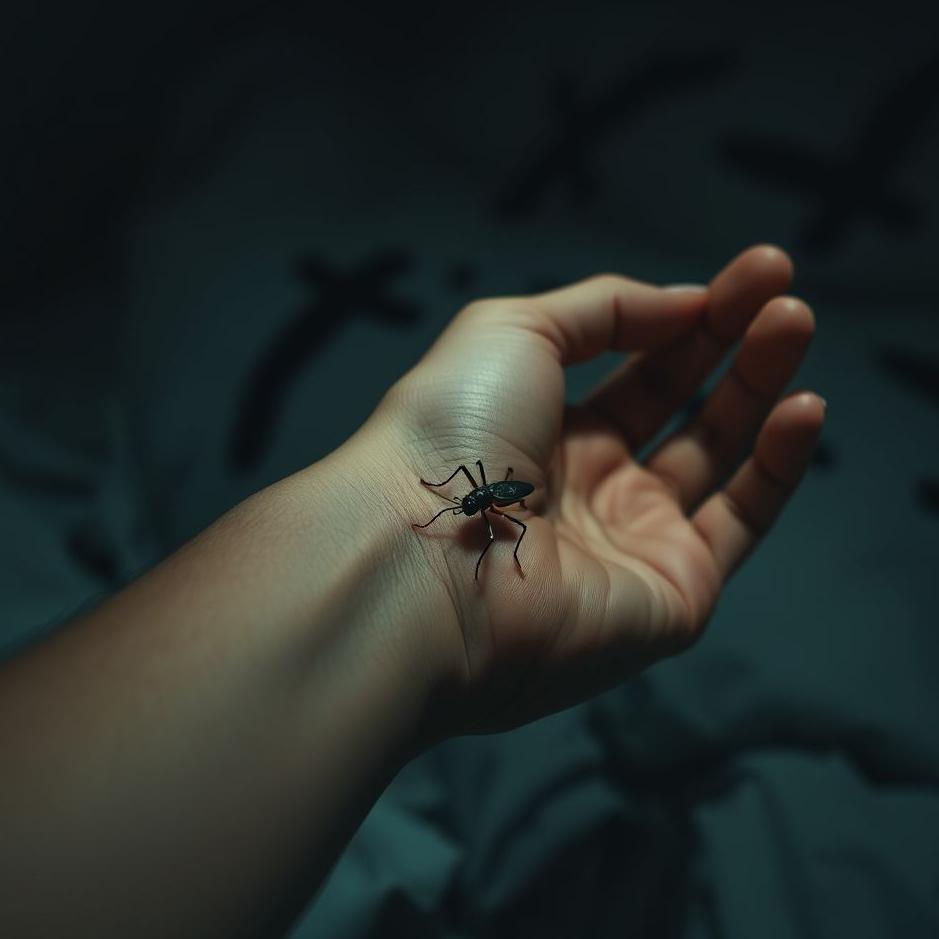 Dream : Seeing your left arm bitten by an insect in your dream