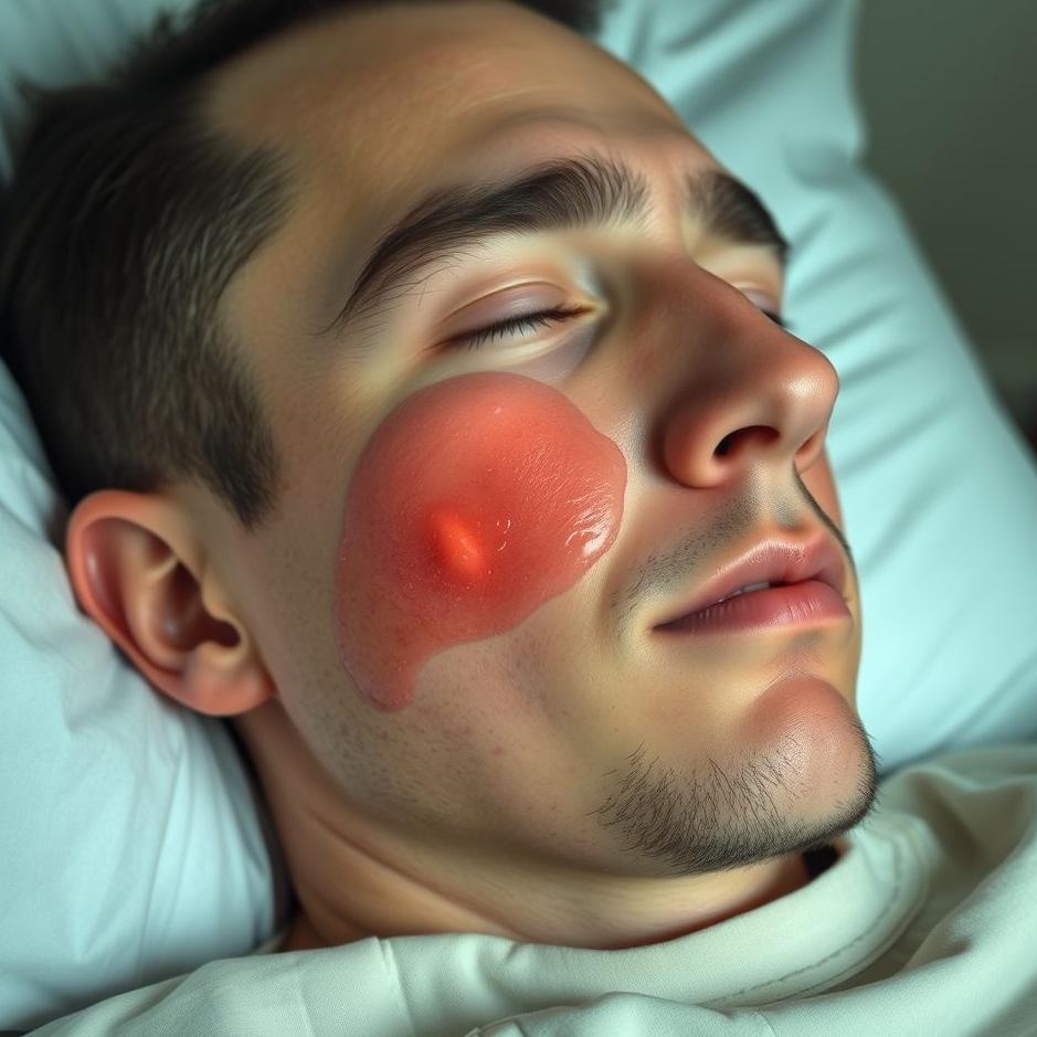 Dream : Seeing your left cheek swollen in a dream