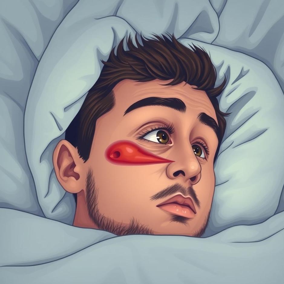 Dream : Seeing your left eye swollen in a dream