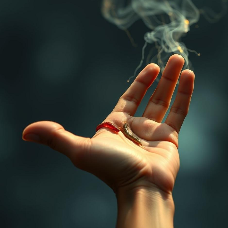 Dream : Seeing your left hand wormed in a dream