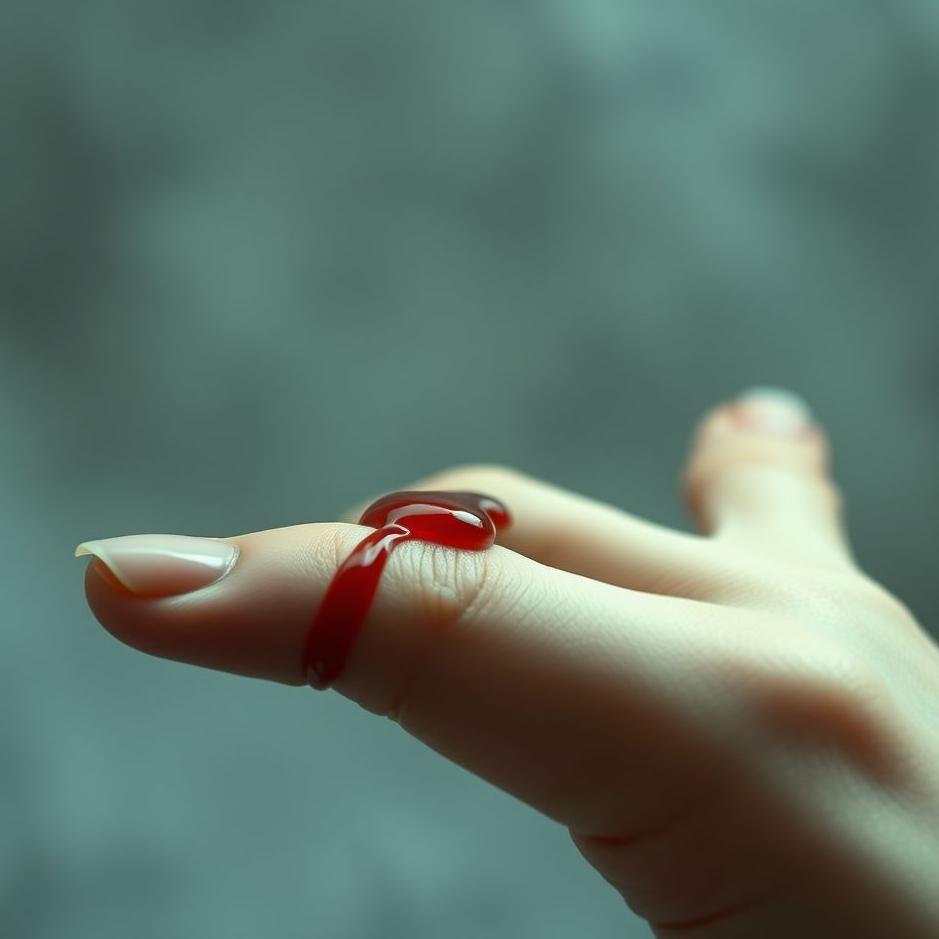 Dream : Seeing your left index finger bleeding in a dream