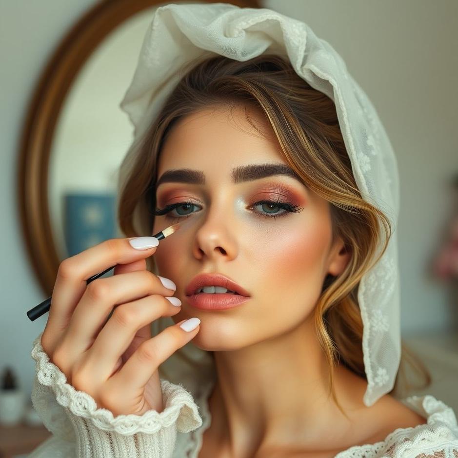 Dream : Seeing your makeup half-done in a dream