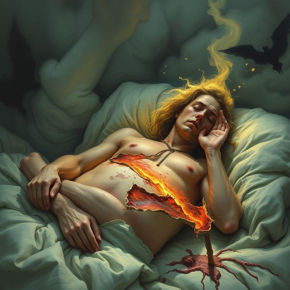 Dream : Seeing your own flesh torn off in a dream