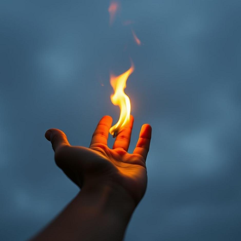 Dream : Seeing your right hand burning in a dream