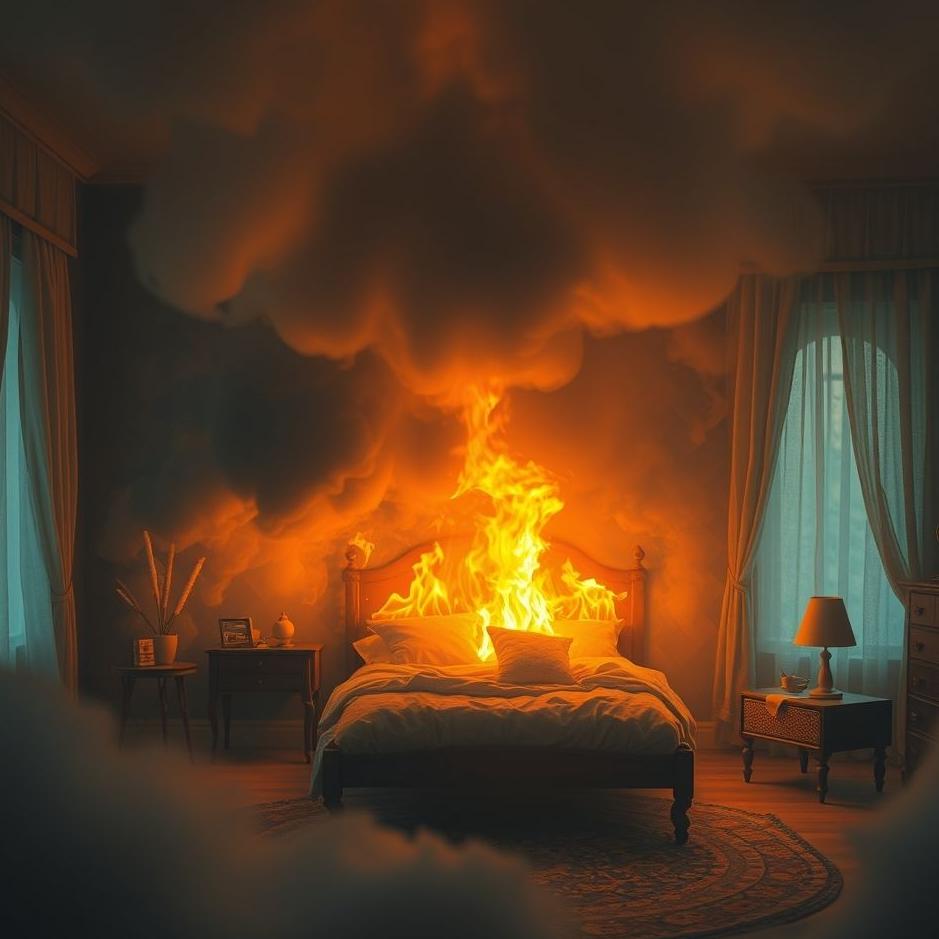 Dream : Seeing your room burning in your dream