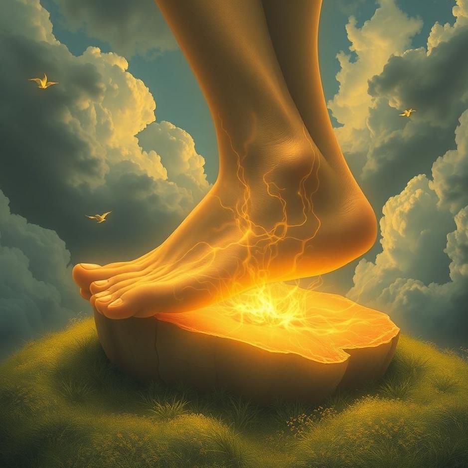 Dream : Seeking fat under the foot in the dream