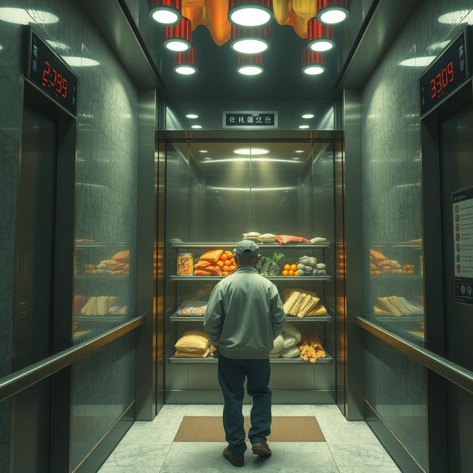Dream : Seeking goods in the elevator in the dream