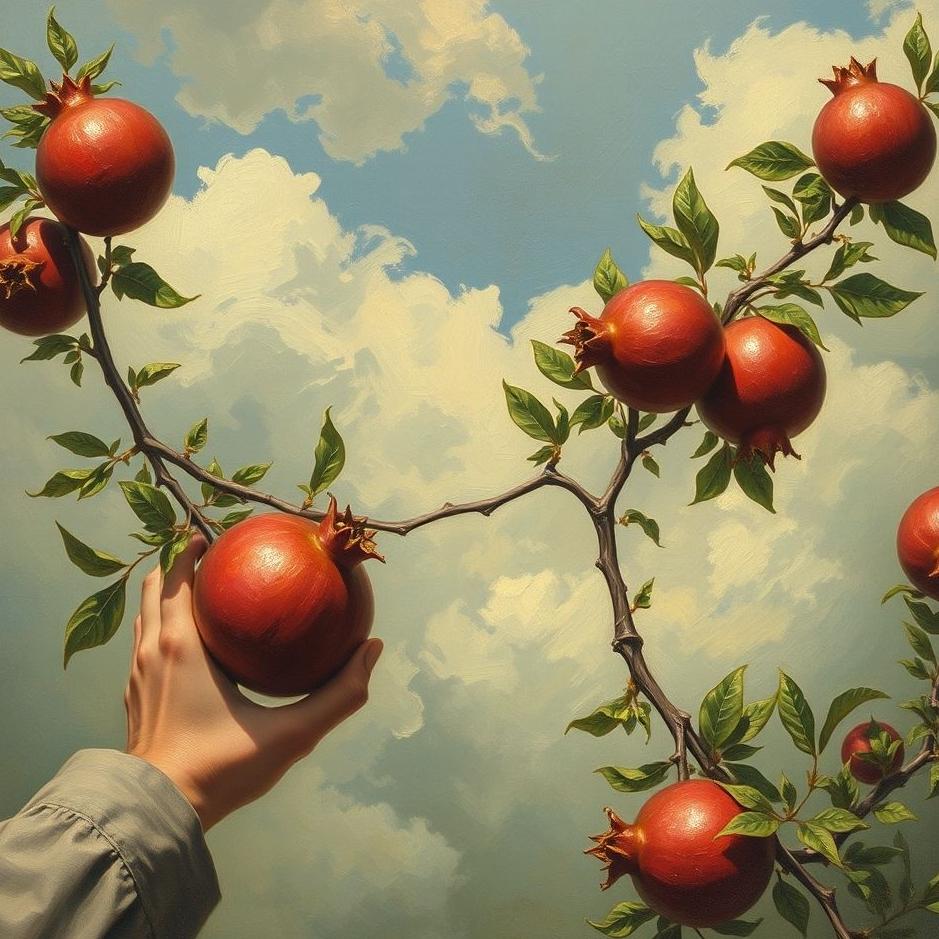 Dream : Seeking to search for pomegranates in a dream