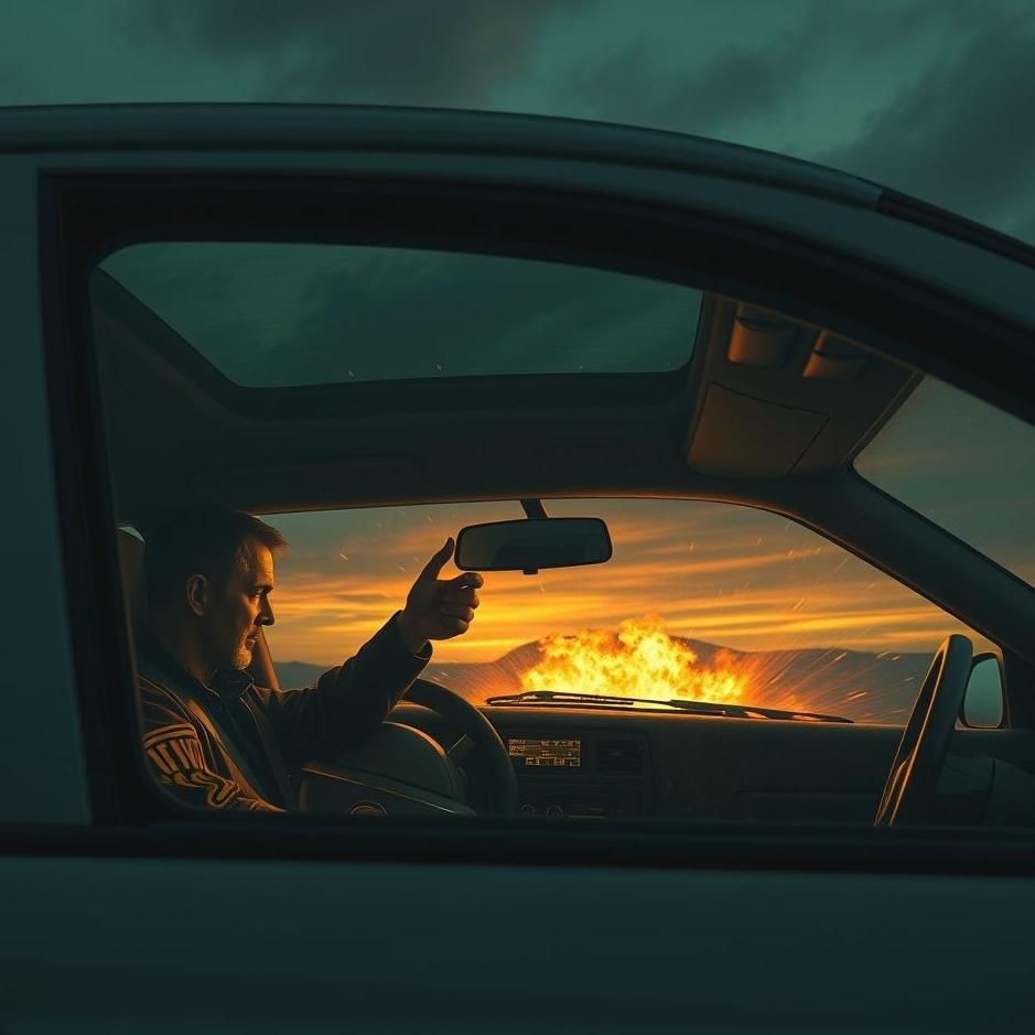 Dream : Seeking with weapons in the car in the dream