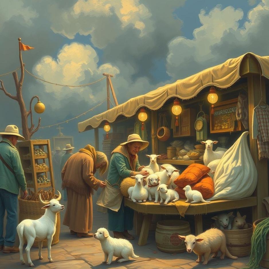 Dream : Selling animals at the market in a dream