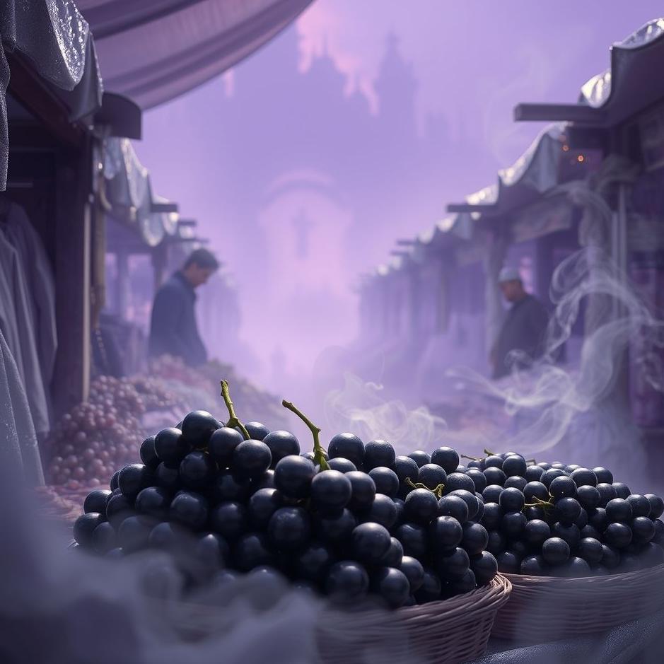 Dream : Selling black grapes in a dream