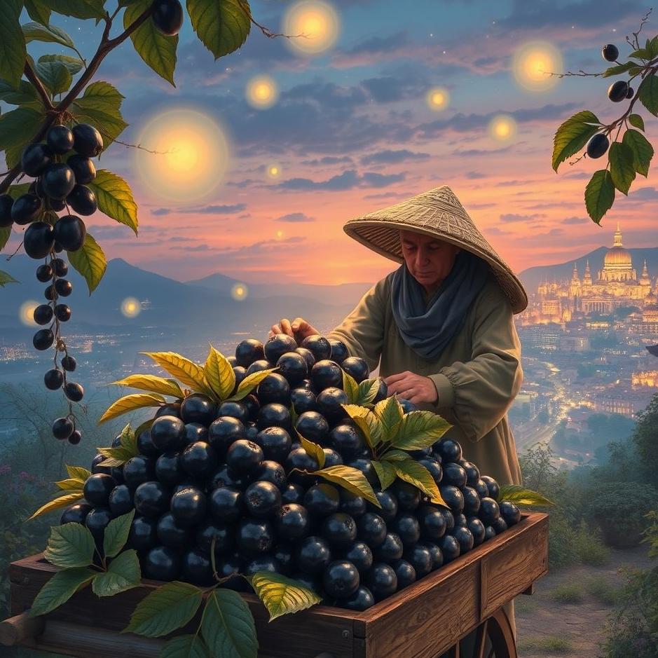 Dream : Selling black mulberries in a dream