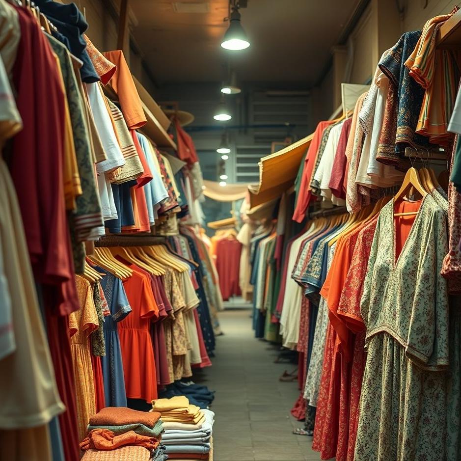 Dream : Selling clothes in the market in your dream