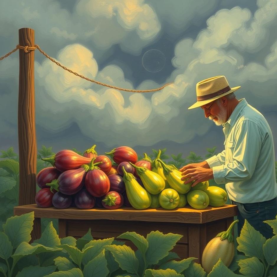 Dream : Selling eggplants in a dream