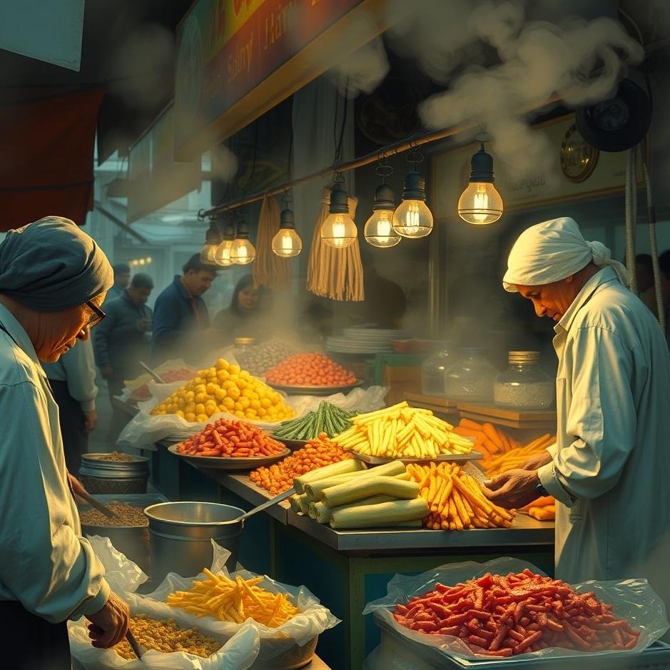 Dream : Selling food in a market in a dream