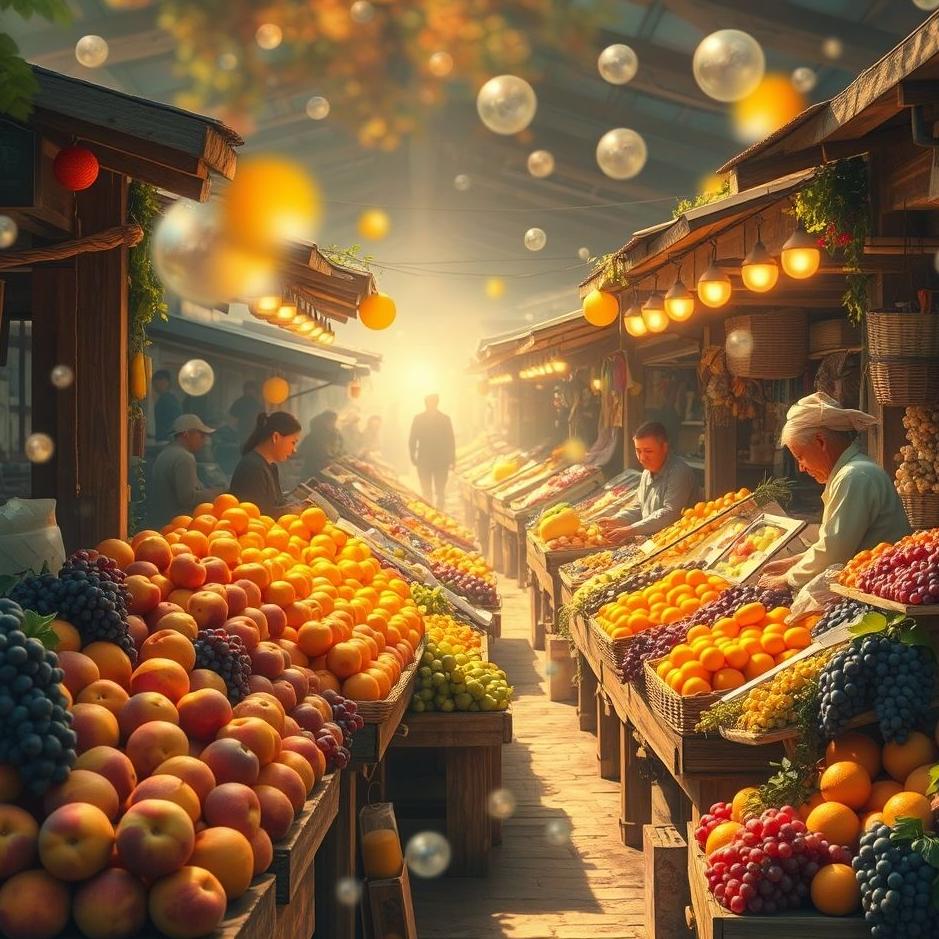Dream : Selling fruit in the market in a dream