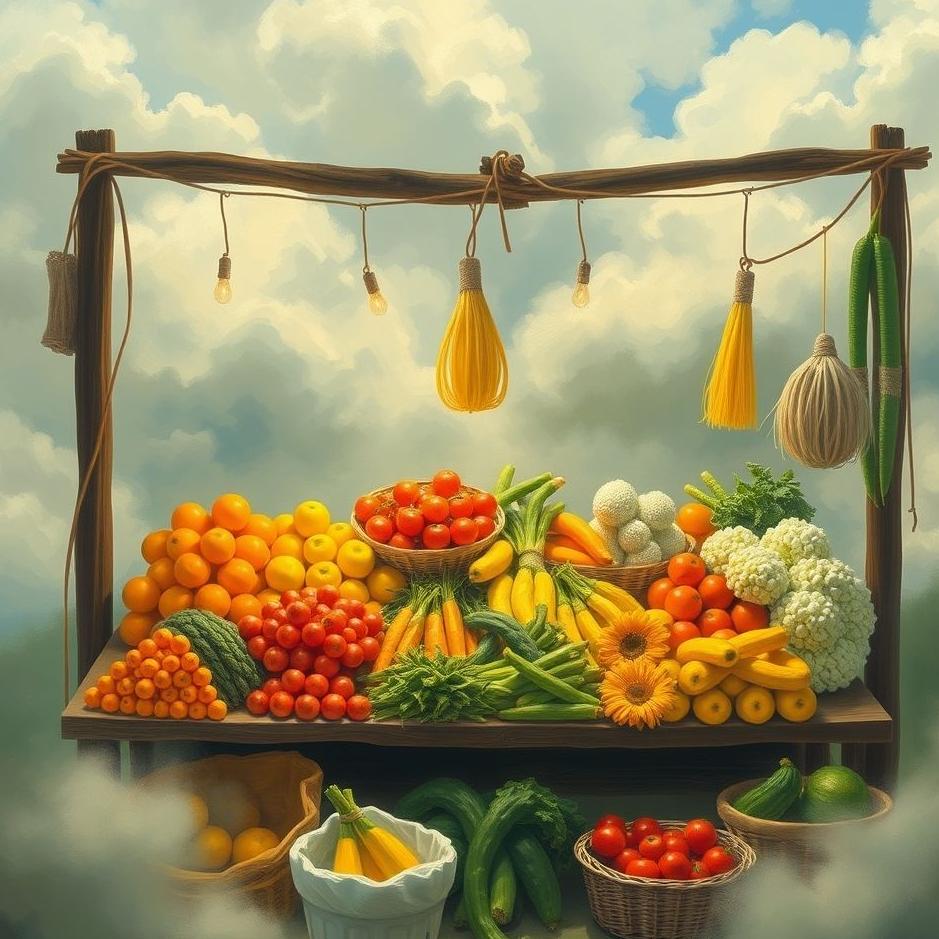 Dream : Selling fruits and vegetables in a dream