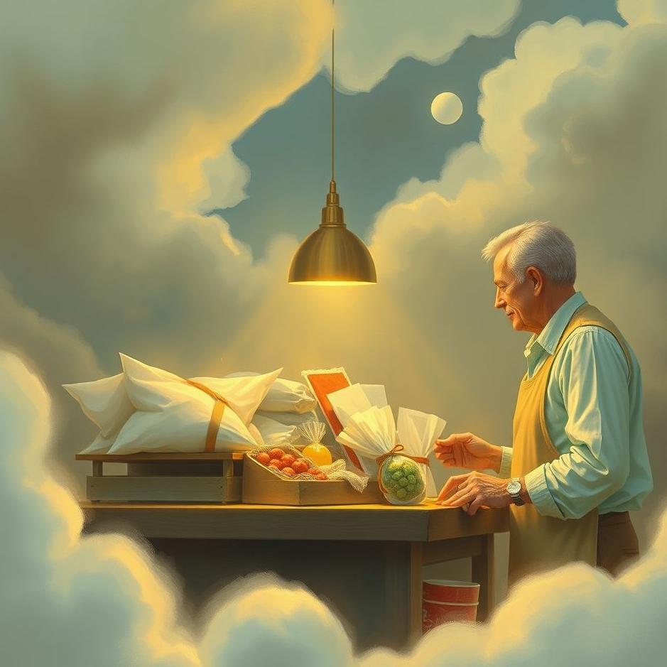 Dream : Selling goods to a customer in a dream