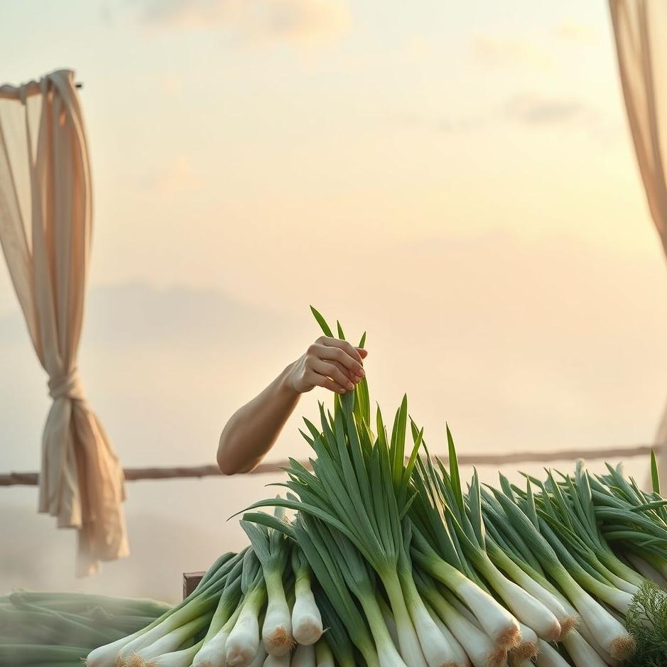 Dream : Selling leek in a dream