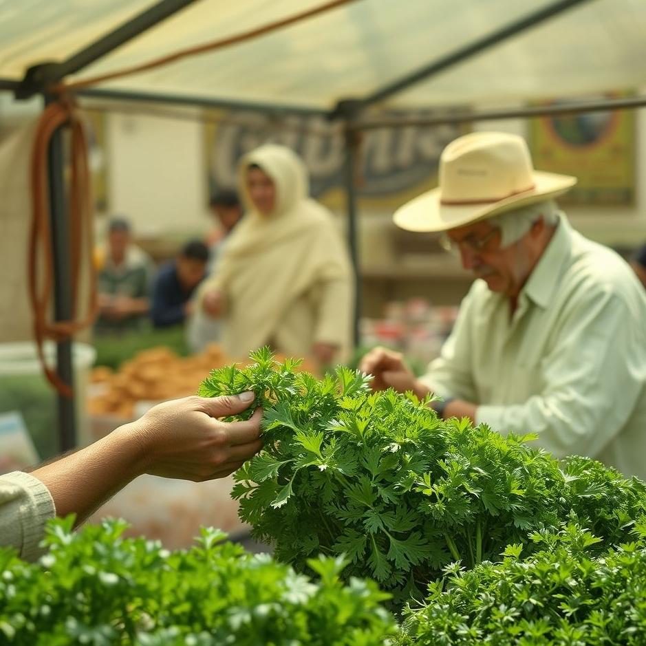 Dream : Selling parsley in a dream