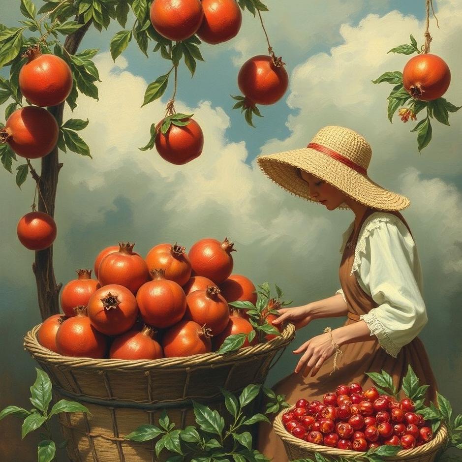 Dream : Selling pomegranates in a dream
