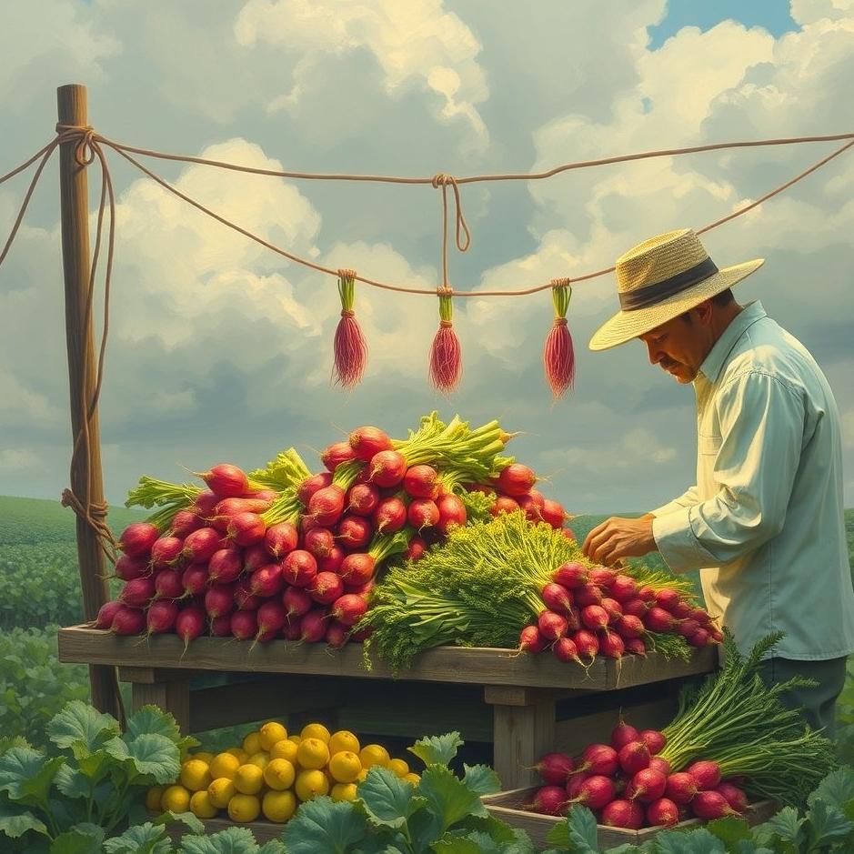 Dream : Selling red radish in a dream