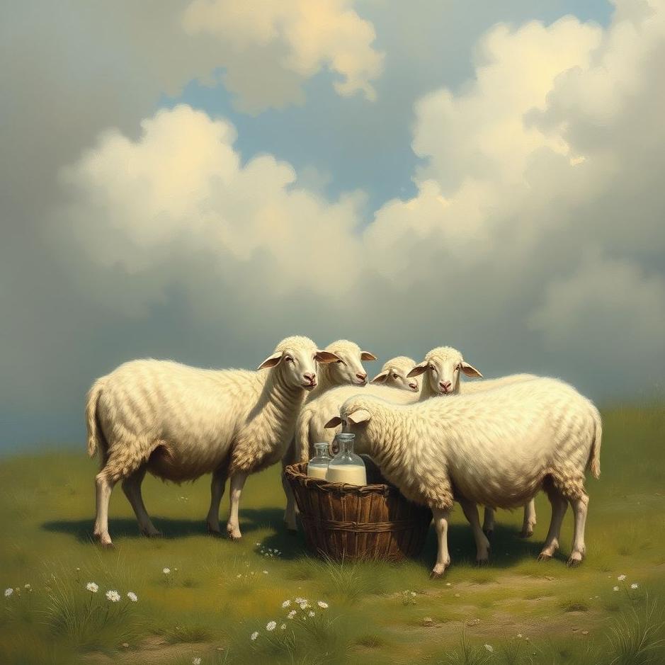 Dream : Selling sheep's milk in a dream