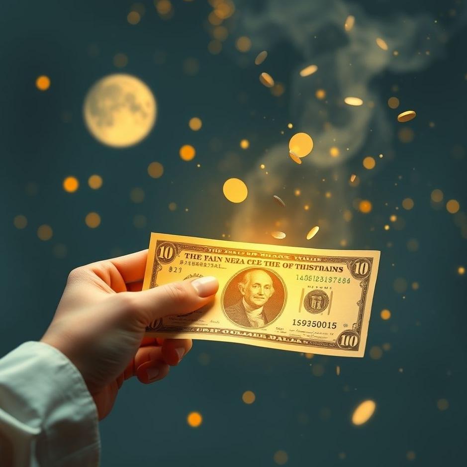 Dream : Sending paper money in a dream