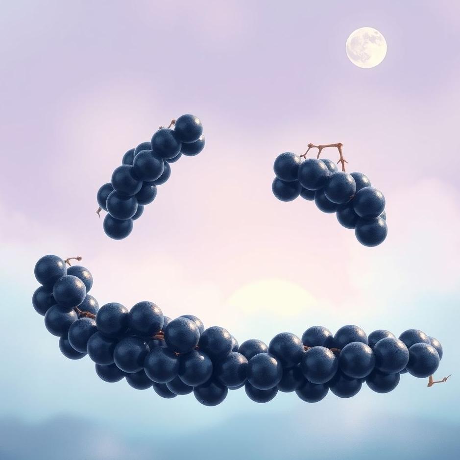 Dream : Separating black grapes in a dream