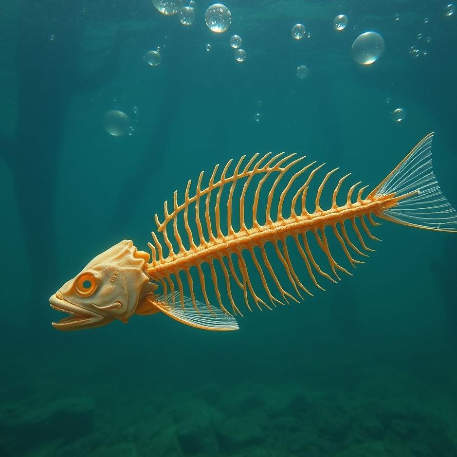 Dream : Separating fishbones in a dream