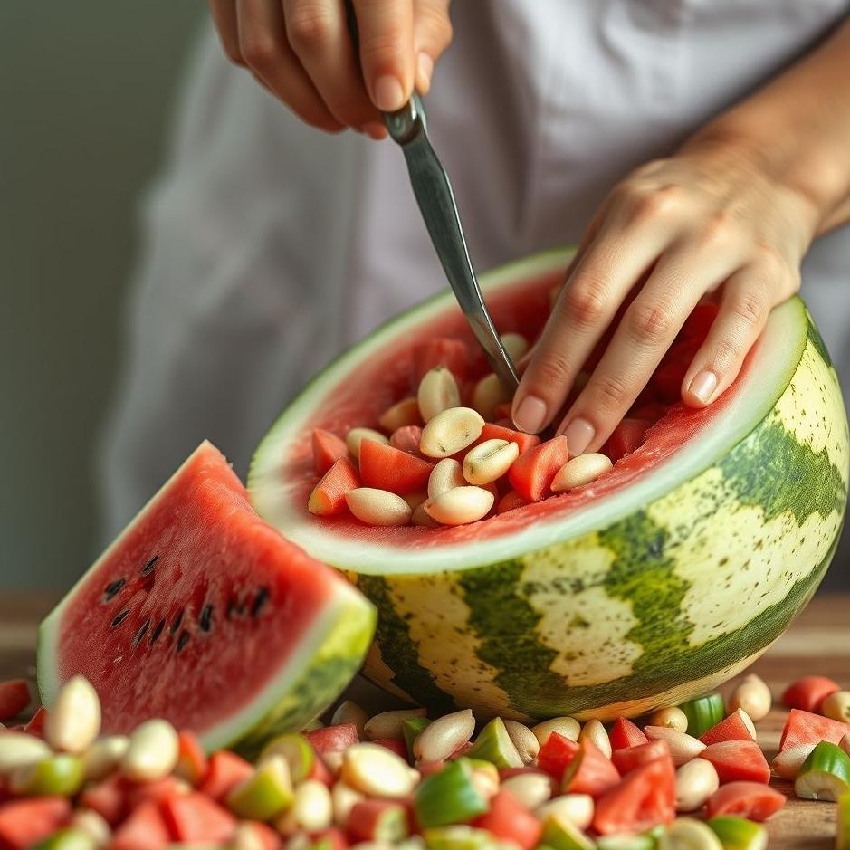Dream : Separating watermelon seeds in a dream