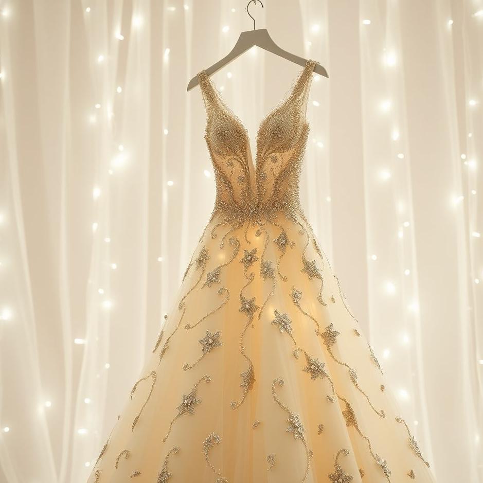 Dream : Sequined wedding dress in a dream