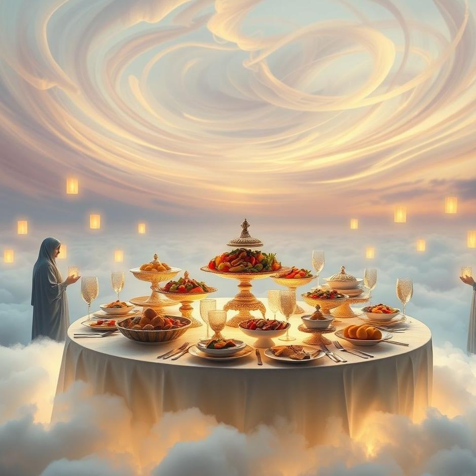 Dream : Serving table in a dream