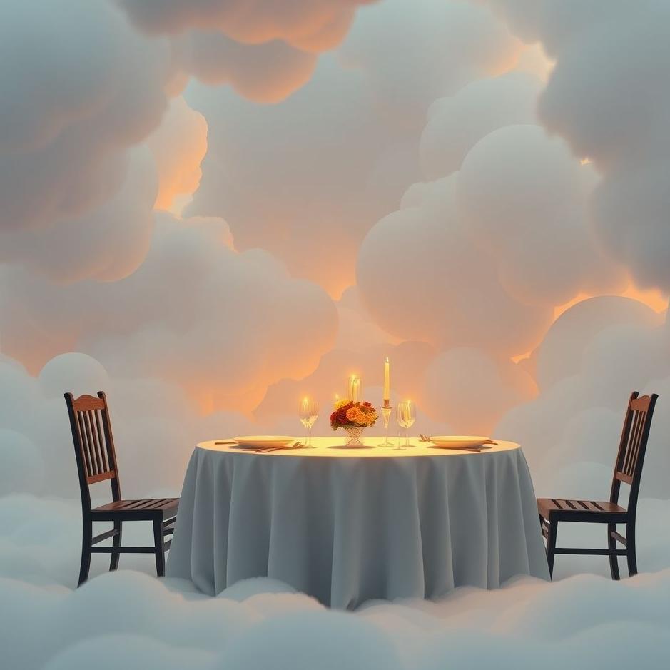 Dream : Setting up a table in a dream