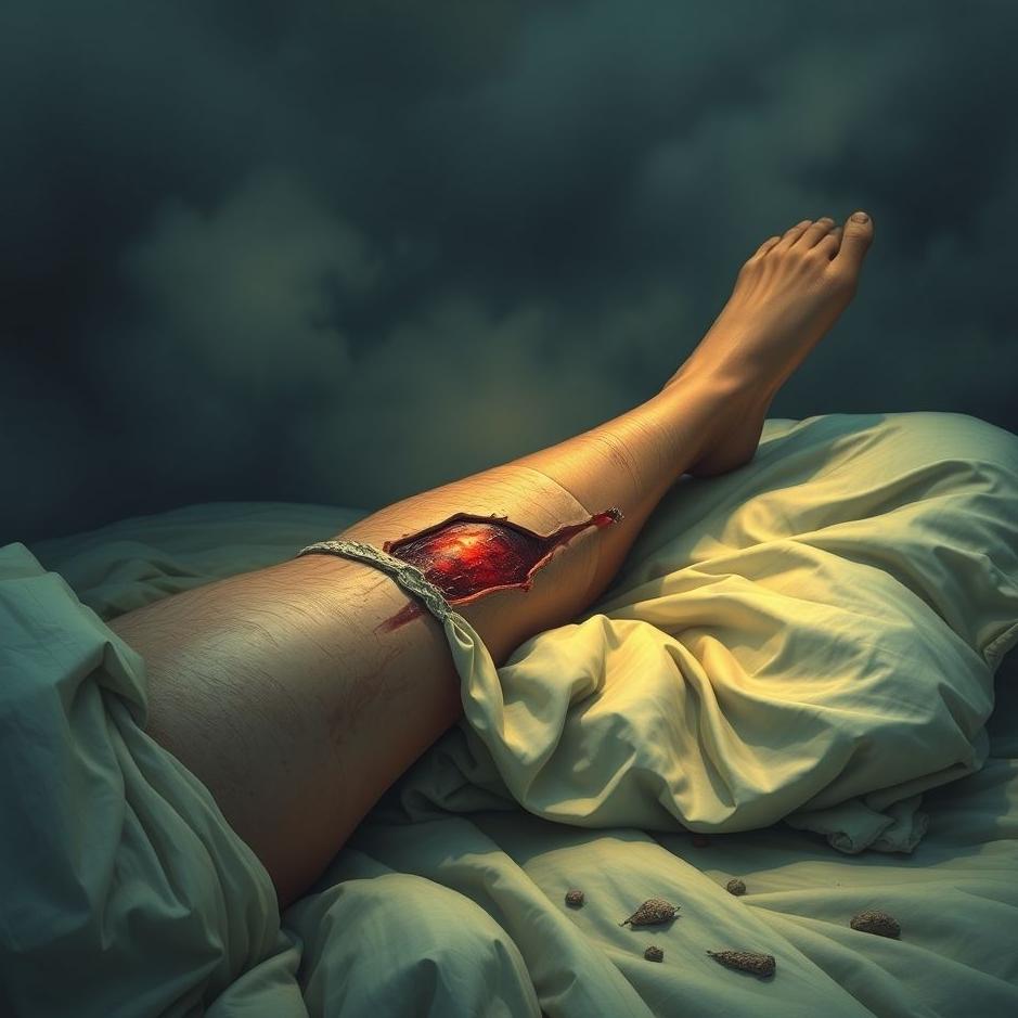 Dream : Severed leg in an accident in a dream
