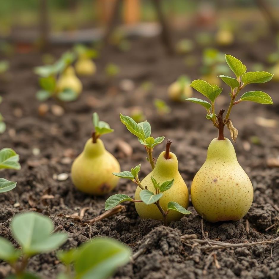 Dream : Sew pear seedlings in the dream